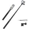 VRIG TP-13,131cm(51inch) Extension Selfie Stick for INSTA360 for GoPro 11 10 9 8 7, Insta Insta360 One X2 X One R EVO Action Cameras, Smartphone Gimbal Extension Pole for Sports Cam, Black
