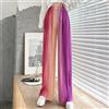 Donna Arcobaleno Gradiente Colore Ice-Silk Pantaloni Fronzoli Pieghe Gamba Larga