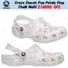 Crocs Zoccoli Crocs Classic Pop Petals Chalk Multi 214090-0PZ taglia unisex