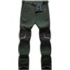 Uomo Soft Shell Pantaloni Pile Foderato Impermeabile Gamba Dritta Taglie Forti