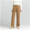 Pantaloni Donna In Corduroy A Vita Alta A Gamba Larga Boot Cut Casual Retro