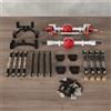 6 Pezzi Kit Tiranti e Ponti per Auto RC 1/12 Superficie Anodizzata