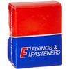 ForgeFix Viti a Filettatura Singola Multiuso | 3,0 x 10 mm | Zinco passivato Giallo | Scatola da 200