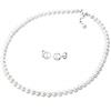 Elli Set di Gioielli Donne elegante Set a perno con perle coltivata d'acqua dolce e perle di conchiglia in argento sterlino 925