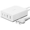 Belkin Stazione di ricarica multi dispositivo USB GaN da 108 W, hub da tavolo per ricarica rapida, 2 USB Type-C, 2 USB-A per iPhone, MacBook, Pro, Air, iPad Pro, Air, Samsung Galaxy, Pixel e altri