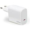 Celly, Caricatore USB-C con Cavo USB-C di 2m Incluso, Caricabatterie Portatile da 65W con Tecnologia GaN, Compatibile con Vari Modelli dei Maggiori Produttori