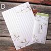 8X Lettera Scrittura Carta Busta Kit Fiore Stampa Cancelleria Cinese Stile Rétro