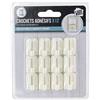 JE CHERCHE UNE IDEE CMDI8622 Set 12 GANCHOS Cortina ADHESIV, Bianco, 1,70x1,20x2,30 cm