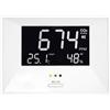 TFA Dostmann Misuratore di CO2 31.5003, monitor CO2 AIRCO2NTROL LIFE con temperatura e umidità, per monitoraggio dell'aria ambiente con funzione di allarme, sensore a doppio fascio, anidride