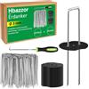 Hbazzor Picchetti per Telo Pacciamatura 100Set (150x40 mm, Diametro 2,5 mm)