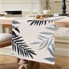 ETOLISHOP Runner da tavolo moderno per soggiorno runner da tavolo lavabile Runner da tavolo grigio blu blu navy motivo foglie runner da tavola cucina sala da pranzo tavolo decorazione tavolo per sala da pranzo
