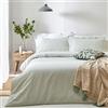 Yard Hebden A Righe Set Copripiumino - Ultra Morbida 100% Cotone Reversibile Biancheria Da Letto (Eucalipto - Super King - 260x220cm)