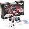 Goliath Set Poker 300 Chips - Cofanetto Alluminio Completo dai 6 Anni | Cassetta robusta con carte fiches e 5 dadi compresi - pronta all'uso immediato - per adulti e bambini