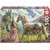 Educa - Puzzle da 500 pezzi per adulti | Fate Unicorni Farfalle. Dimensioni: 48 x 34 cm. Da 11 Anni (20243)