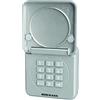 Hörmann Codetaster radio FCT 10-1 BS (868 MHz, per un massimo di 10 porte azionamenti, tastiera illuminata, coperchio ribaltabile, colore RAL 9006) 4511861, grigio