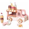 Gioco di Ruolo Gelateria Camioncino Dei Gelati in Legno per Area Giochi,