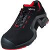 Uvex 1 Scarpe da Lavoro Antinfortunistiche S1 SRC | Scarpa Antinfortunistica Bassa | Puntale Metal Free | Nero - Rosso