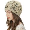 ZLYC Women Cotton Crochet Slouchy Beanie Hat Handmade Knit Summer Skull cap
