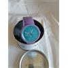 Orologio O bag O clock OROLOGIO CON CINTURINO SILICONE VIOLA 4 TG. M SCATOLA REGALO