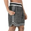 Uomo Rete Palestra Fitness Pantaloncini SPORTS Corsa Basket Pantaloni Zip Tasca
