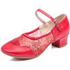 Estate Donna PU Rete Scarpe da Ballo Moderno Latino Tango Salsa Performance
