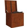 vidaXL Cassa per cuscini da giardino Acciaio zincato 55 x 50,5 x 50 cm