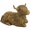 Mucca Delle Highland in Resina Versatili Figura Carine per Ingresso