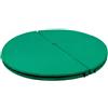 TISHITA Tappetino Ginnastica Rotondo Pieghevole, Verde, Diametro 120cm, Spessore 3cm