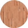 vidaXL Piano per Tavolo Ø70x1,5 cm Rotondo in Legno Massello di Faggio