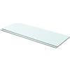 vidaXL Mensole in Vetro Trasparente 2 pz 70x25 cm