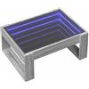 vidaXL Salontafel met Infinity LED 70x53x30 cm grijs sonoma eikenkleur