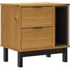 vidaXL Nachtkastje FLAM 49x35x50 cm massief grenenhout