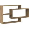 vidaXL Scaffale a Parete Rovere Artigianale 104x20x58,5 cm Truciolato