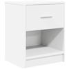 vidaXL Comodino con Cassetto Bianco 40x34x50 cm