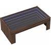 vidaXL Salontafel met Infinity LED 90x50x30 cm bruin eikenkleurig