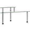 vidaXL Keukenschap 49,5x35x19 cm gehard glas transparent