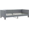 vidaXL Letto da Giorno Grigio Chiaro 90x200 cm in Tessuto