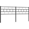 vidaXL Testiera di Ricambio in Metallo Nero 160 cm