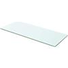 vidaXL Mensola in Vetro Trasparente 60x20 cm