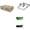 OEM Incisore laser, area di lavoro 200 x 300 mm, moduli laser intercambiabili, diodo da 12W, omologato CE
