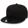 New Era MLB 9Fifty York Yankees Snapback cap, Uomo, Nero (Blk/Blk), SM (54.9 cm - 57.7 cm)