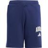 adidas Mixte Enfant Seasonals Collegiate Typography Short, Dark Blue/off White, 13-14 Years