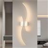 Comely Applique da Parete Interno LED, Lampada da Parete Bianco 27W 3000K