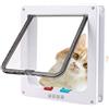 Sailnovo Porta per Gatti e Cani, Porta Schermo per Animali Domestici, Entrata e Uscita Controllabile, Porta Scorrevole per Finestra di Sicurezza per Animale Domestico (XL-24.5 * 28.5 * 5.5cm, Bianca)