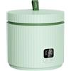 TOKIT Cuociriso PRO 1,5L Rice Cooker Mini, Risottiera Elettrica con Pulsante Touch Display per 1-3 Person Interno Antiaderente Rivestito in Ceramica Regalo Donna Uomo Coppia Alunni (Verde di Avocad)