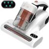 JIGOO J200 Aspiratore portatile antiacaro battimaterasso con Luce UV-C,Aspirapolvere materassi da 500W con riscaldamento a 55 ℃,antibatterico,rimuove allergeni e polvere,Sensore intelligente di sporco