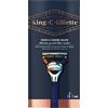 King C. Gillette Rasoio da barba e bordatura da uomo + 5 lame premium con rifinitore di precisione, idea regalo per lui/papà