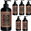 TESORI D'ORIENTE Sapone crema Hammam, 6 x 300 ml, sapone liquido per le mani, olio di argan e fiori d'arancio, sapone aromatico, rituali benessere per corpo e sensi
