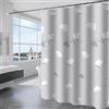 KAIMEIYU Tenda da Doccia in Poliestere Tenda da Bagno in Tessuto Lavabile in Lavatrice con 12 Anelli Impermeabile 240X200CM Grigio