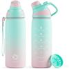 Fjbottle Borraccia Motivazionale 710ml in Plastica con Tappo Magnetico
